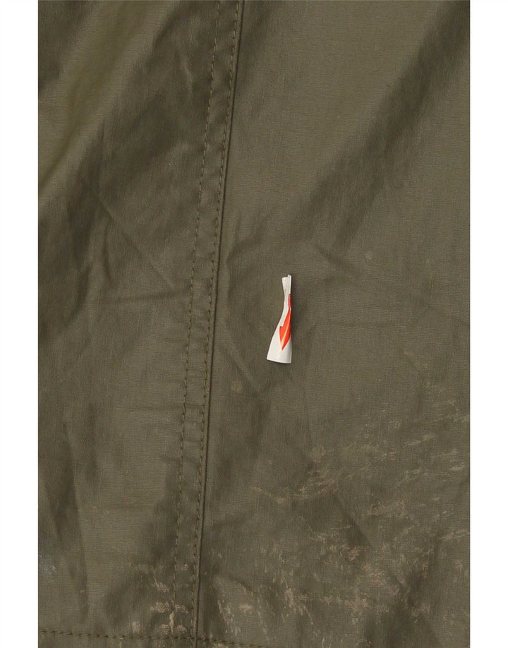 Marks & Spencer Womens Hooded Oversized Waxed Jacket UK 10 Small Green