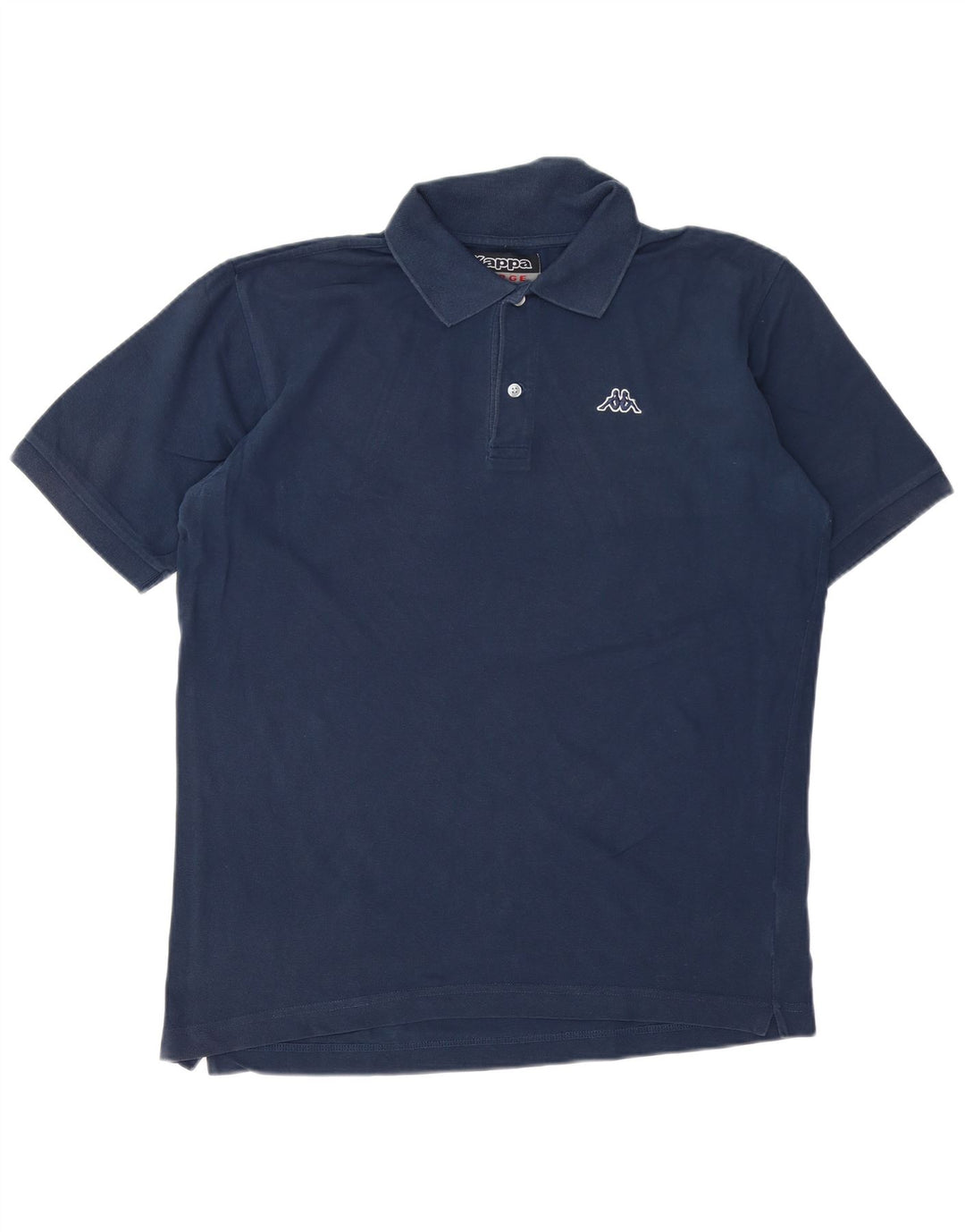 Kappa Mens Polo Shirt Large Navy Blue Cotton