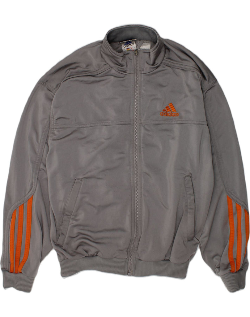 ADIDAS Boys Tracksuit Top Jacket 11-12 Years Grey Polyester | Vintage Adidas | Thrift | Second-Hand Adidas | Used Clothing | Messina Hembry 