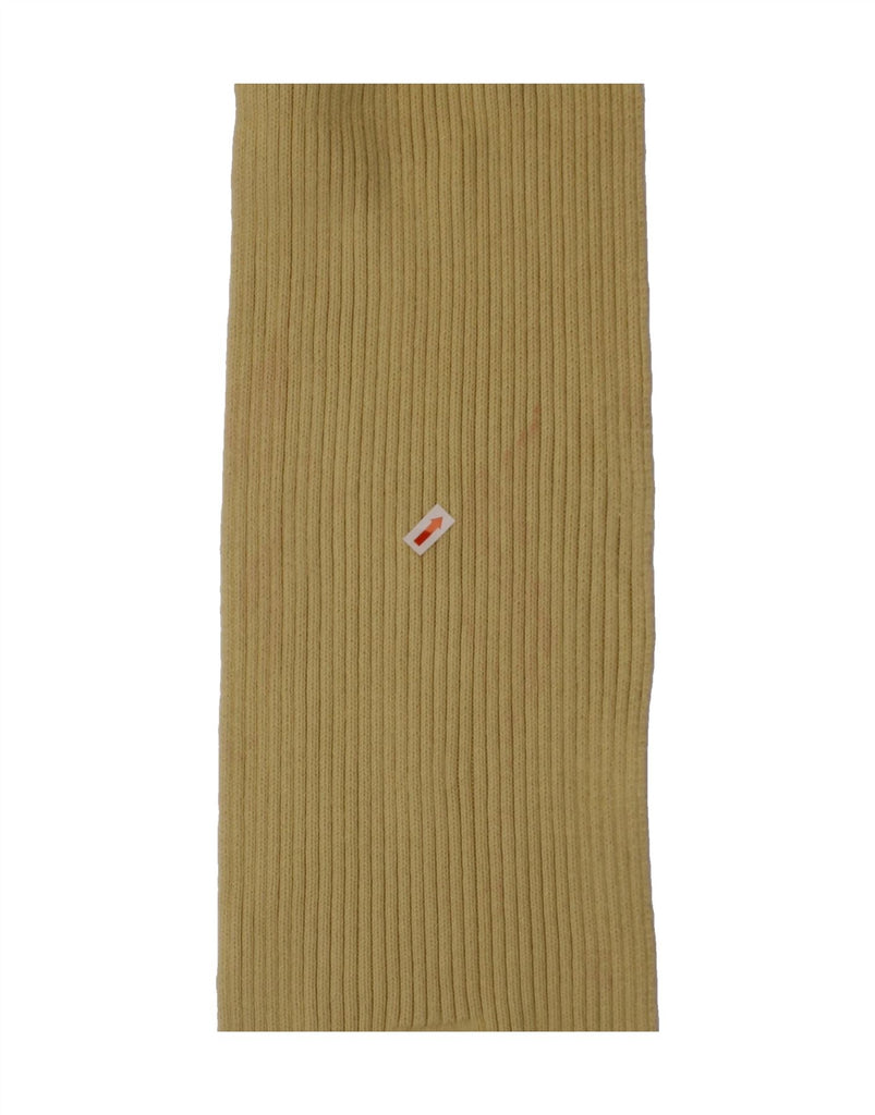 TIMBERLAND Boys Knit Rectangle Scarf One Size Beige Cotton Winter Vintage Timberland and Second-Hand Timberland from Messina Hembry 