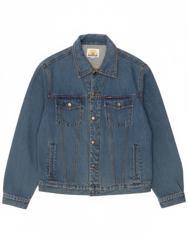 Vintage Mens Denim Jacket UK 42 XL Blue Cotton Classic