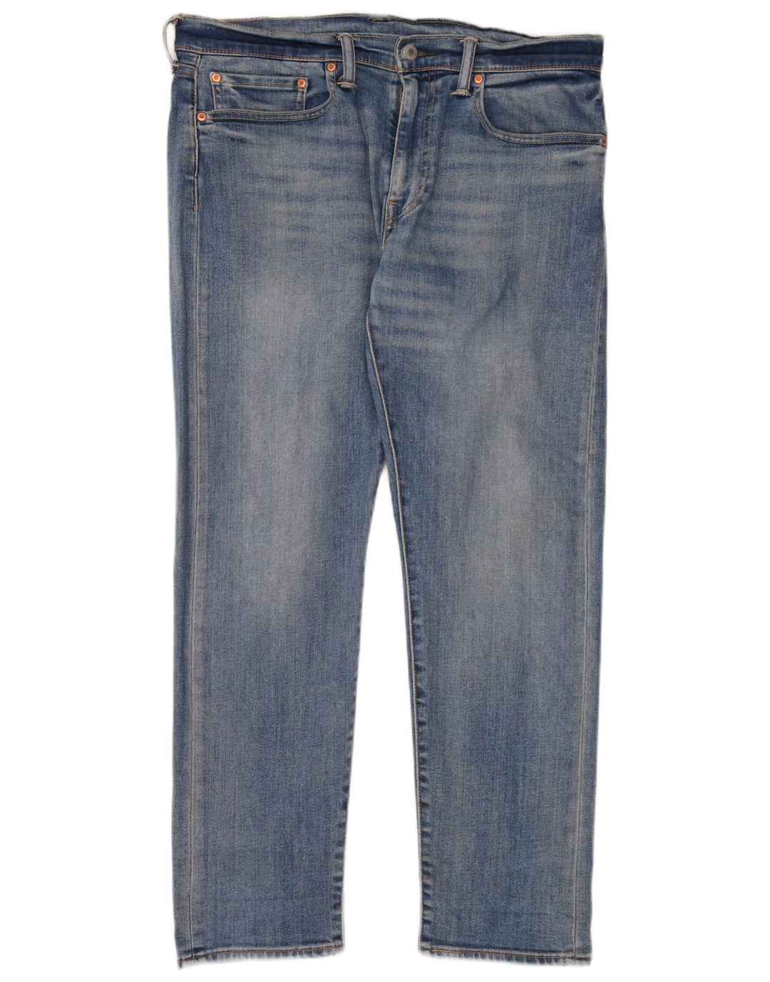Levi's Mens 502 Tapered Jeans W34 L30 Blue Cotton
