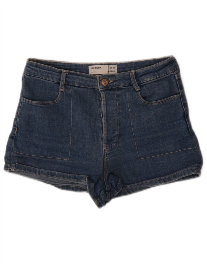 Zara Womens Denim Shorts EU 38 Small W28  Blue Cotton
