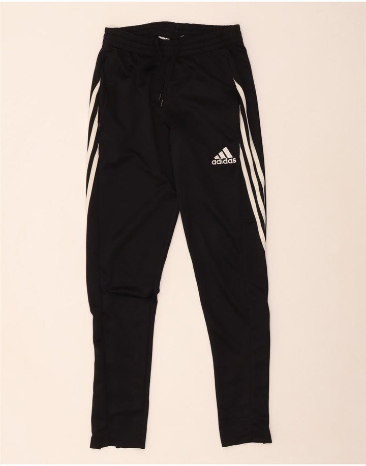 Adidas Womens Climalite Tracksuit Trousers UK 6 XS  Black Polyester