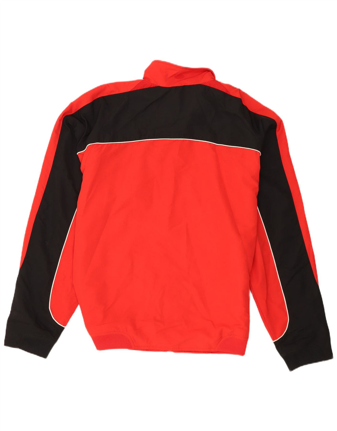 Adidas Mens Tracksuit Top Jacket UK 48/50 XL Red Colourblock Polyester