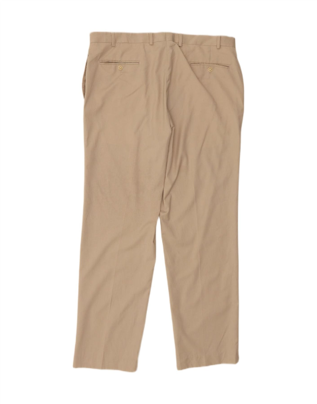 RALPH LAUREN Mens Straight Suit Trousers W38 L32 Beige Polyester Vintage Ralph Lauren and Second-Hand Ralph Lauren from Messina Hembry 