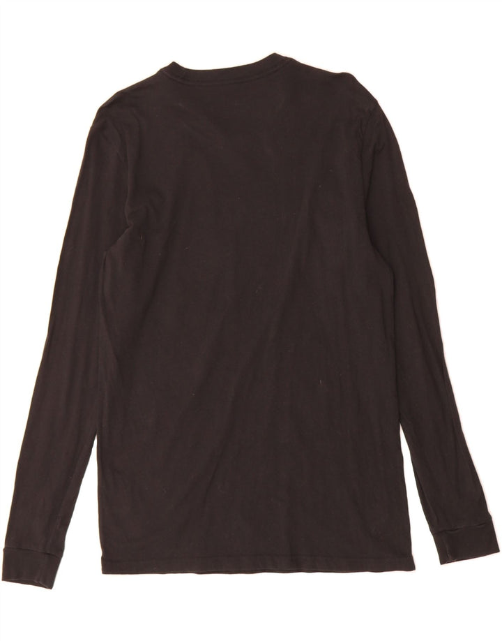 ADIDAS Mens Graphic Top Long Sleeve Medium Black Cotton Vintage Adidas and Second-Hand Adidas from Messina Hembry 