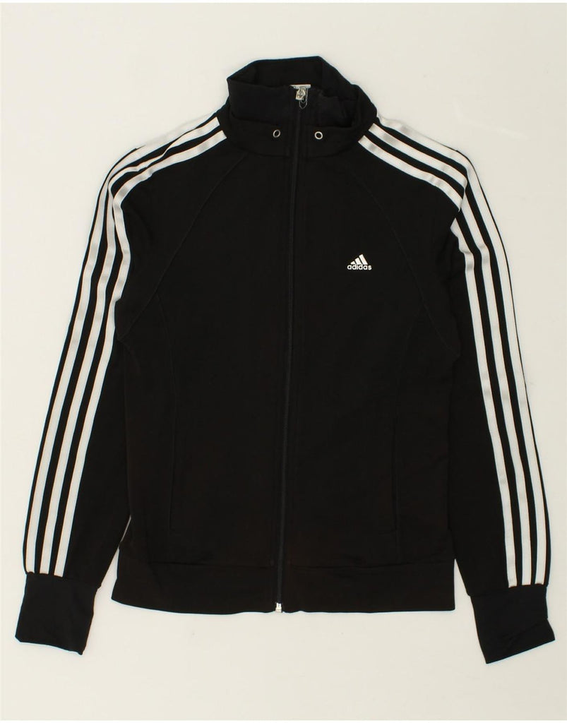 ADIDAS Womens Clima 365 Tracksuit Top Jacket UK 8 Small Black Polyester | Vintage Adidas | Thrift | Second-Hand Adidas | Used Clothing | Messina Hembry 