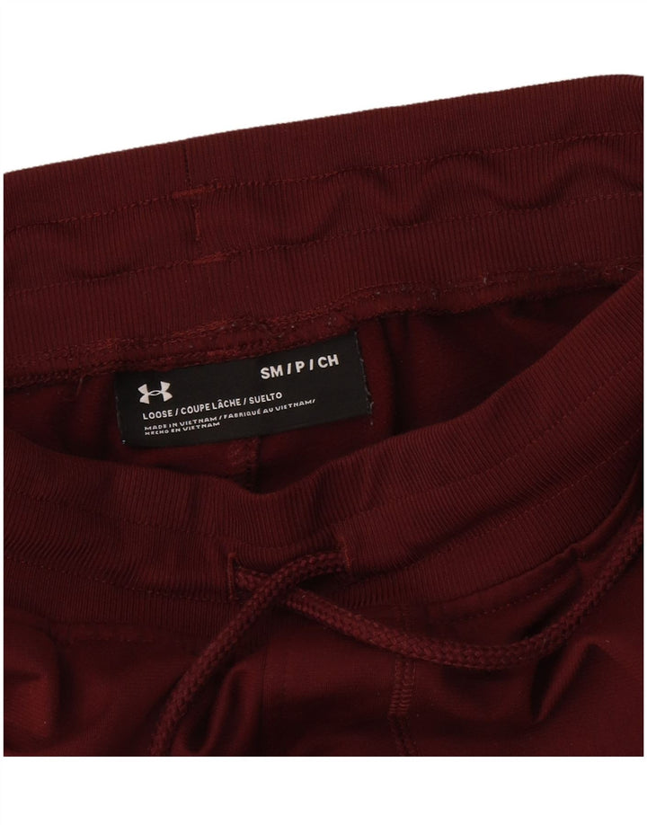 Under Armour Mens Tracksuit Trousers Joggers Small  Burgundy
