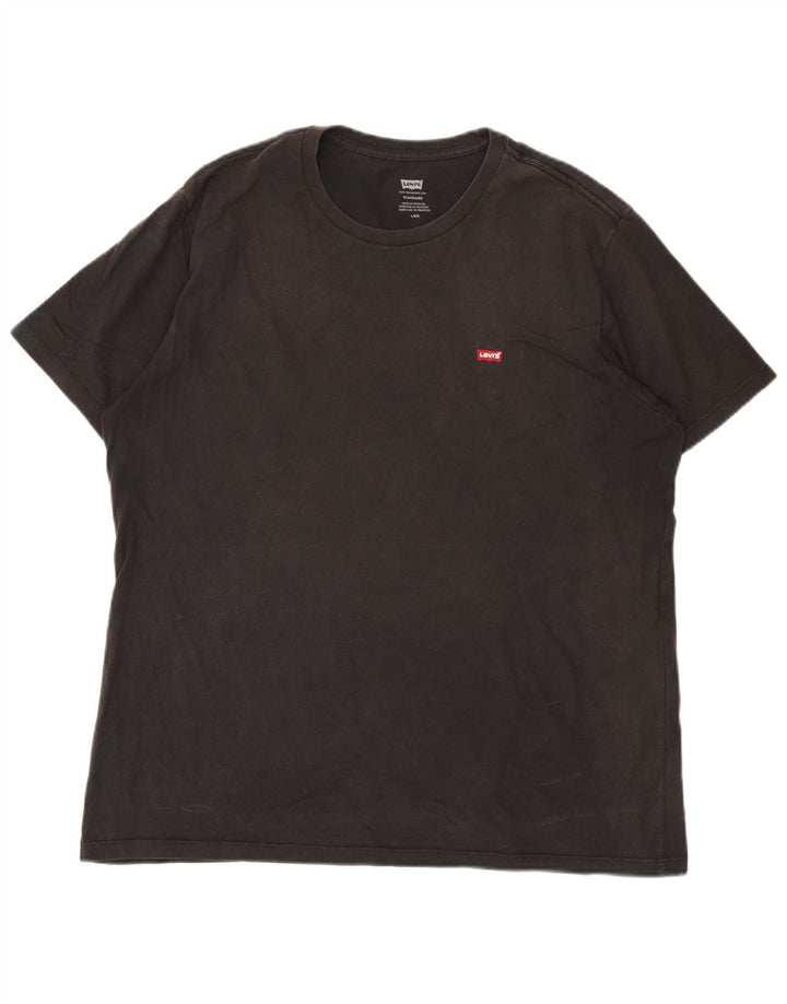 Levi's Mens Standard T-Shirt Top Large Black Cotton