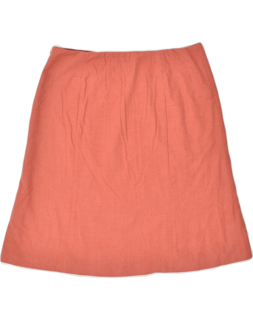 J. CREW Womens A-Line Skirt US 12 Large W34 Orange Wool | Vintage J. Crew | Thrift | Second-Hand J. Crew | Used Clothing | Messina Hembry 