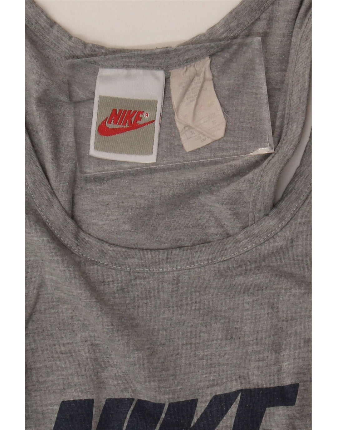 NIKE Mens Graphic T-Shirt Top XL Grey Flecked Cotton