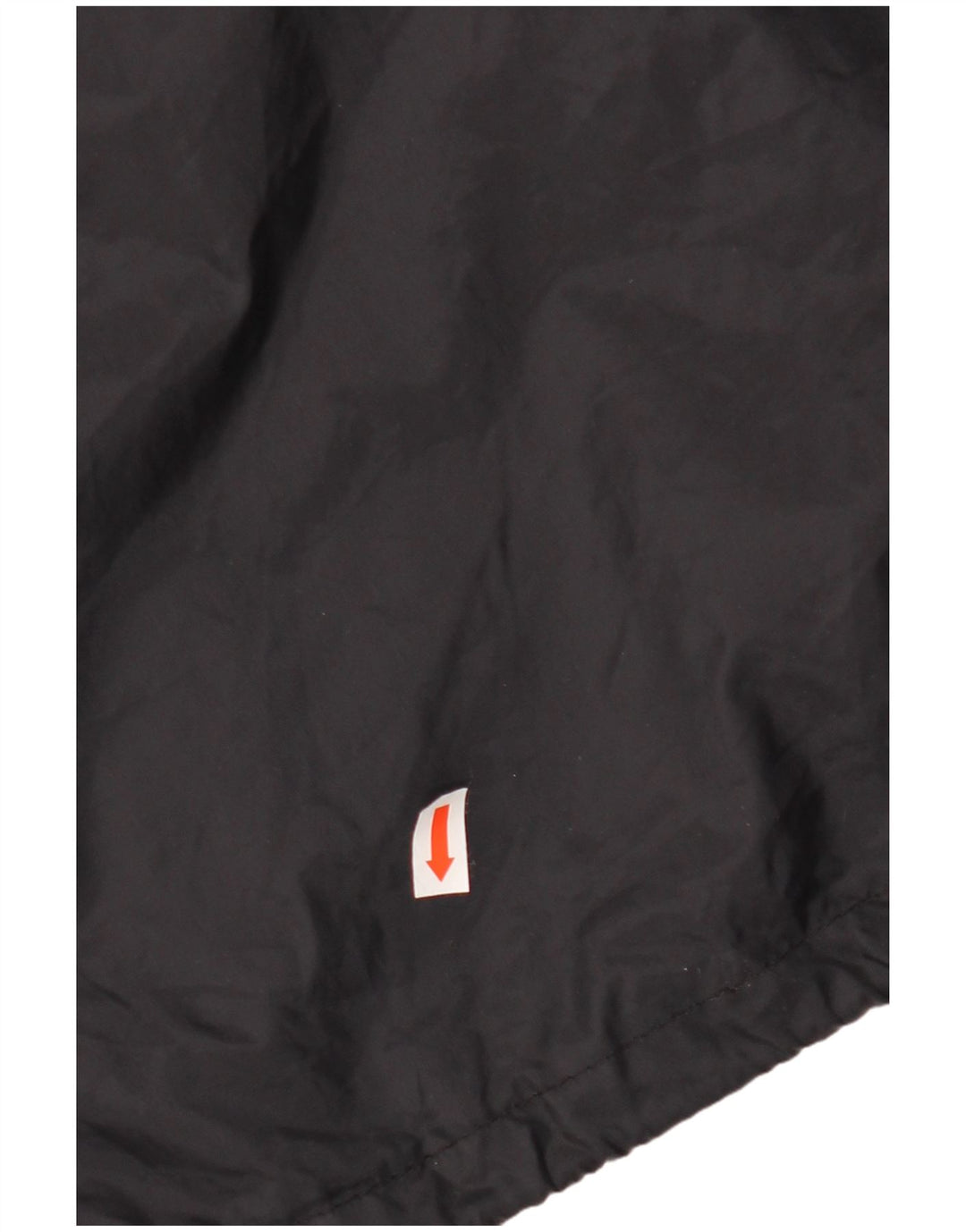 VINTAGE Mens Hooded Rain Jacket UK 44 2XL Black Geometric