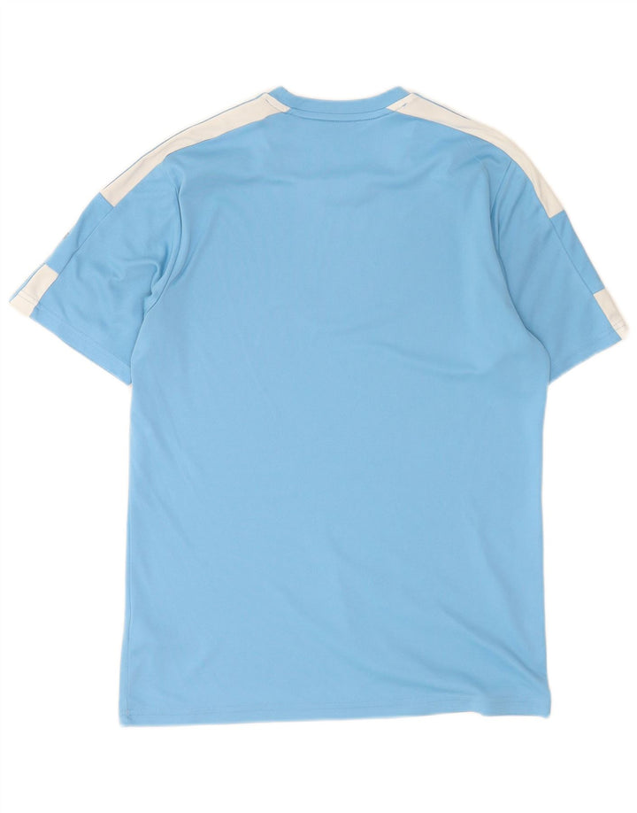 Adidas Mens Aeroready T-Shirt Top Medium Blue Colourblock Polyester