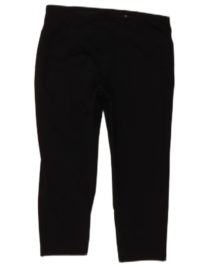 Nike Womens Climalite Capri Leggings UK 10 Small  Black Polyester