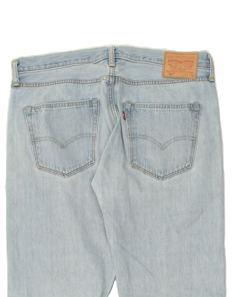 LEVI'S Mens 501 Straight Jeans W36 L34 Blue Cotton Vintage Levi's and Second-Hand Levi's from Messina Hembry 