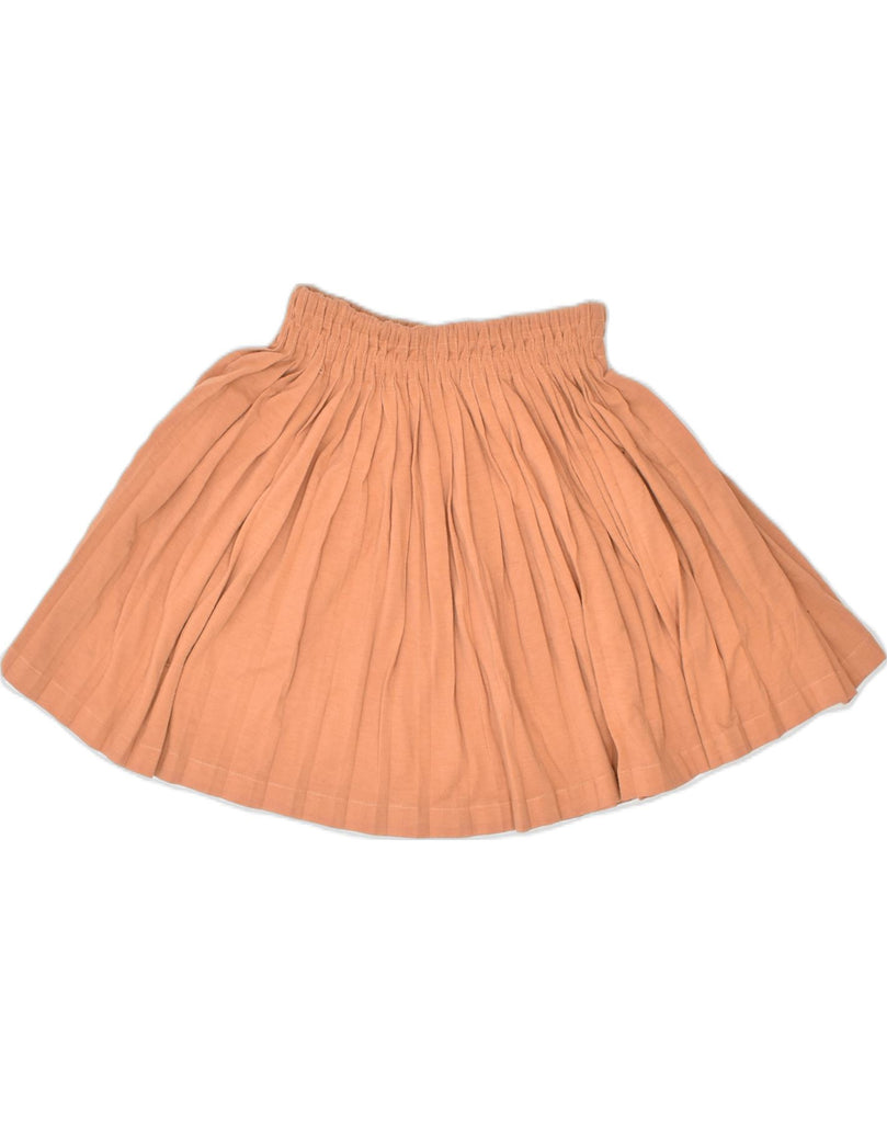 STEFANEL Womens Mini Pleated Skirt UK 8 Small Brown Wool | Vintage | Thrift | Second-Hand | Used Clothing | Messina Hembry 