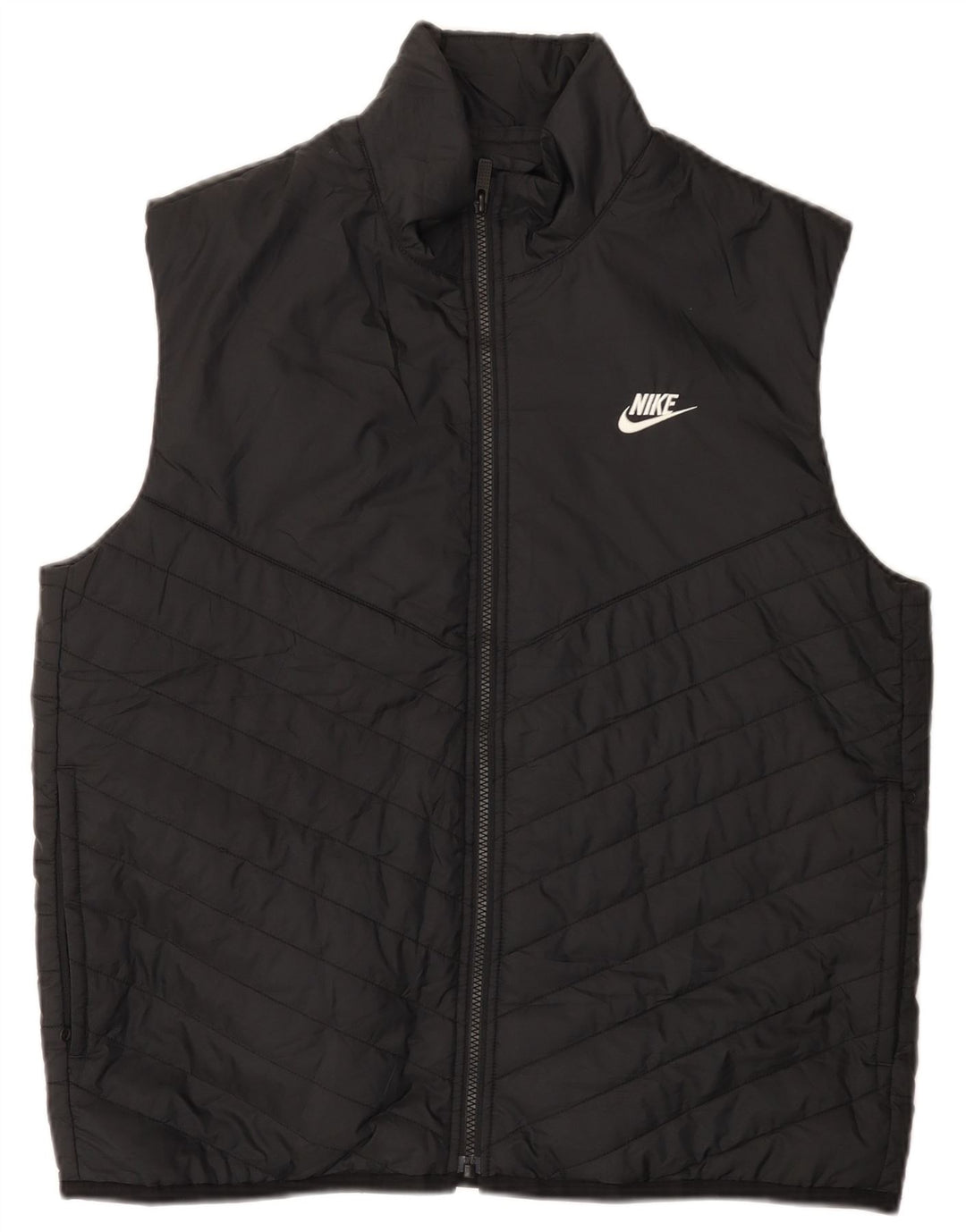 Nike Mens Therma-Fit Padded Gilet UK 38 Medium Black Polyester