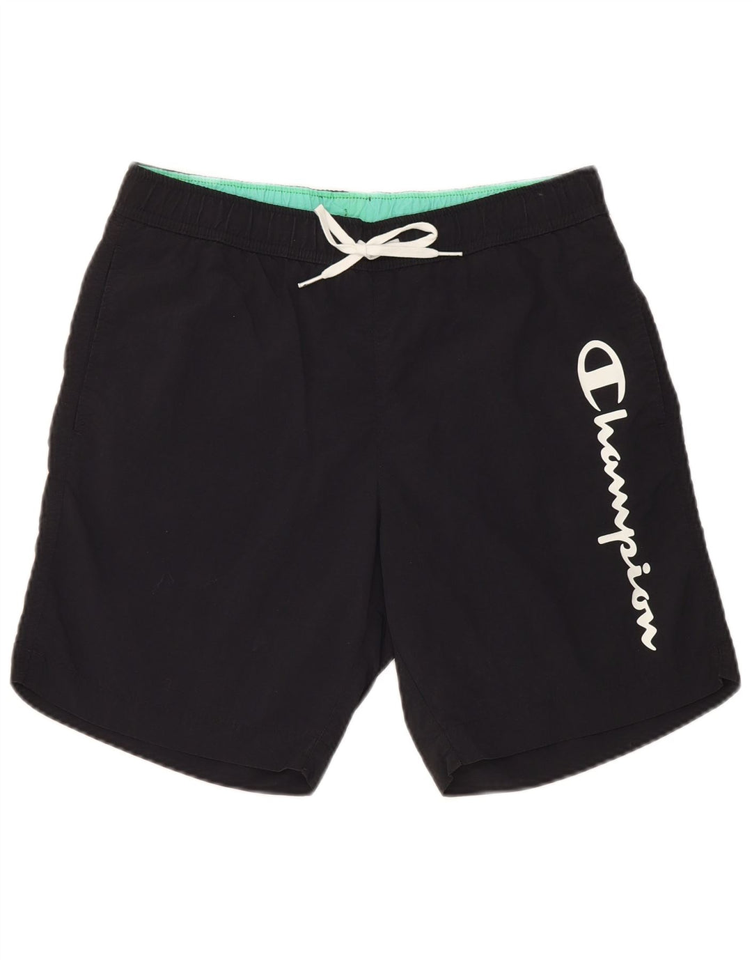 Champion Mens Graphic Swimming Shorts Small  Black Polyamide