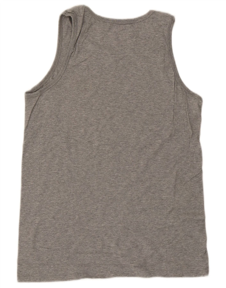 Nike Mens Athletic Cut Vest Top Small Grey Flecked