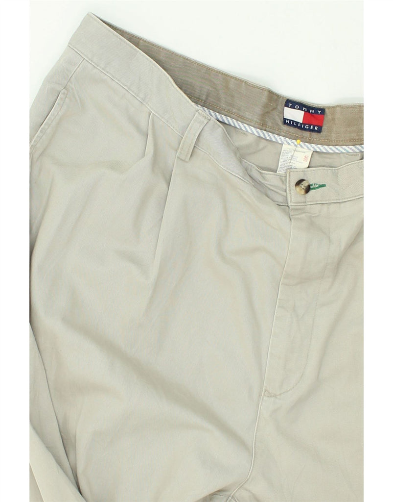 TOMMY HILFIGER Mens Pegged Chino Trousers W42 L28 Grey Cotton | Vintage Tommy Hilfiger | Thrift | Second-Hand Tommy Hilfiger | Used Clothing | Messina Hembry 