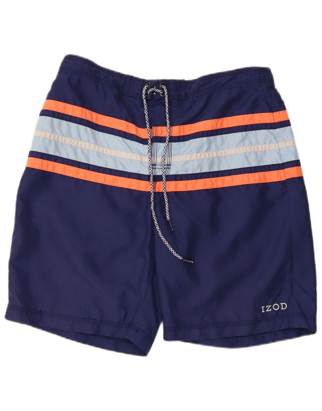 Izod Mens Swimming Shorts Medium  Navy Blue Colourblock Polyester