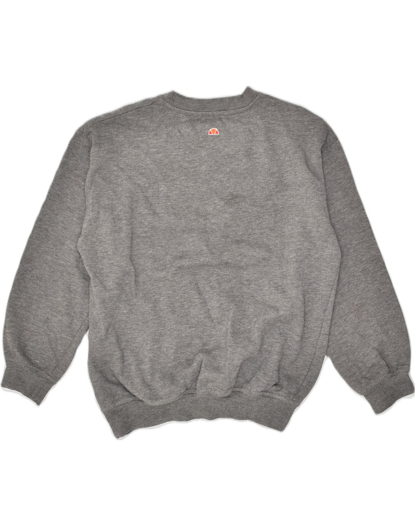 ELLESSE Boys Graphic Sweatshirt Jumper 12-13 Years XL Grey Cotton | Vintage Ellesse | Thrift | Second-Hand Ellesse | Used Clothing | Messina Hembry 