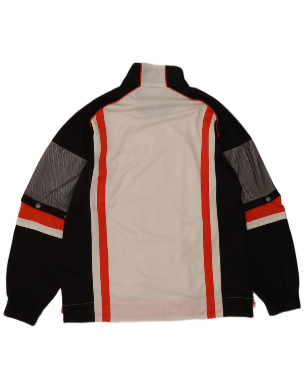Sergio Tacchini Mens Tracksuit Top Jacket 2XL White Colourblock Polyester