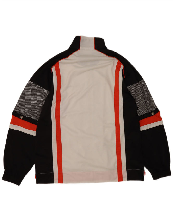 Sergio Tacchini Mens Tracksuit Top Jacket 2XL White Colourblock Polyester
