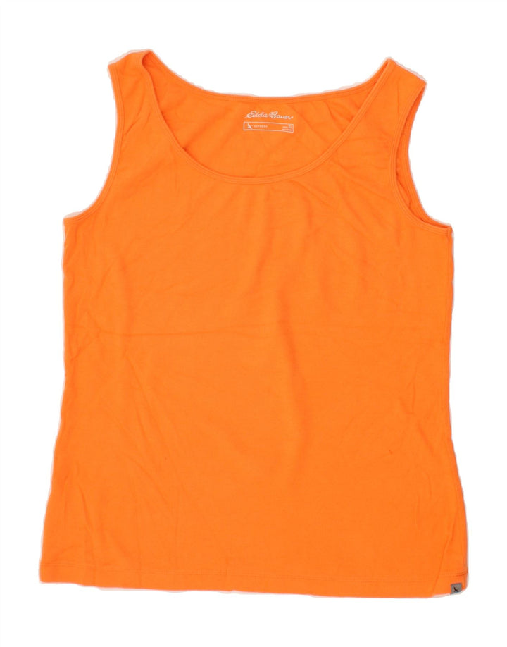 EDDIE BAUER Womens Vest Top UK 18 XL Orange Cotton Vintage Eddie Bauer and Second-Hand Eddie Bauer from Messina Hembry 