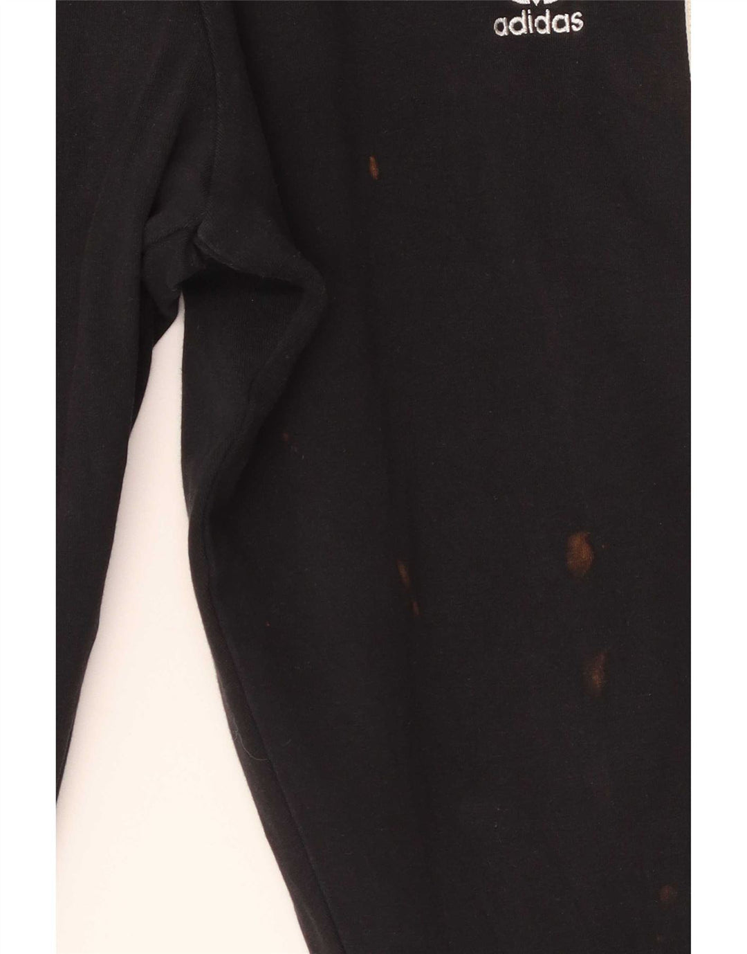 Adidas Mens Leggings UK 12 Medium Black Cotton