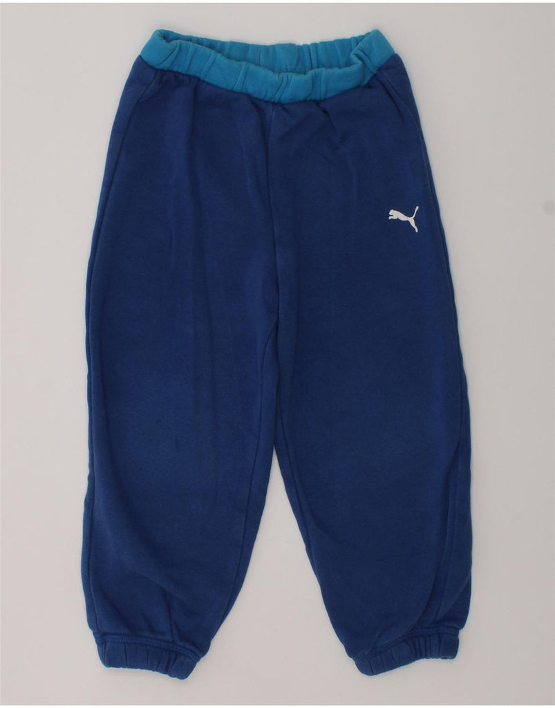 PUMA Boys Tracksuit Trousers Joggers 3-4 Years Blue | Vintage Puma | Thrift | Second-Hand Puma | Used Clothing | Messina Hembry 