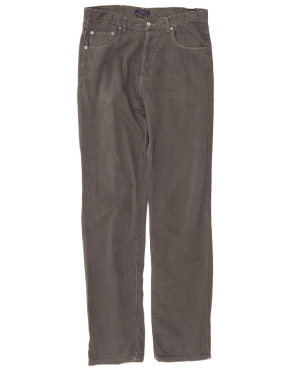 Zara Mens Slim Casual Trousers EU 44 Large W34 L34 Grey Cotton