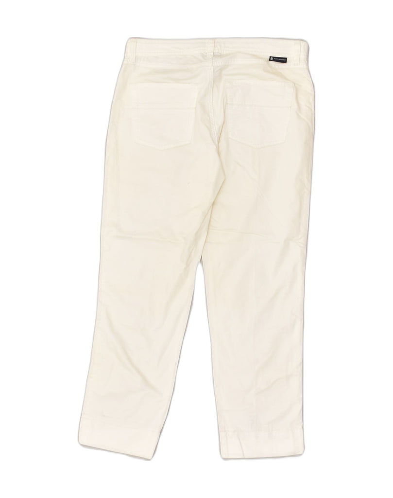 MARINA YACHTING Womens Straight Chino Trousers W26 L24  Off White Cotton | Vintage Marina Yachting | Thrift | Second-Hand Marina Yachting | Used Clothing | Messina Hembry 