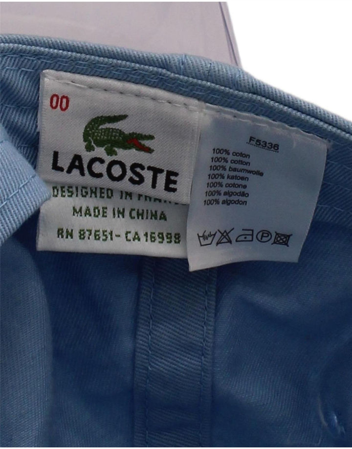 Lacoste Mens Baseball Cap One Size Blue Cotton