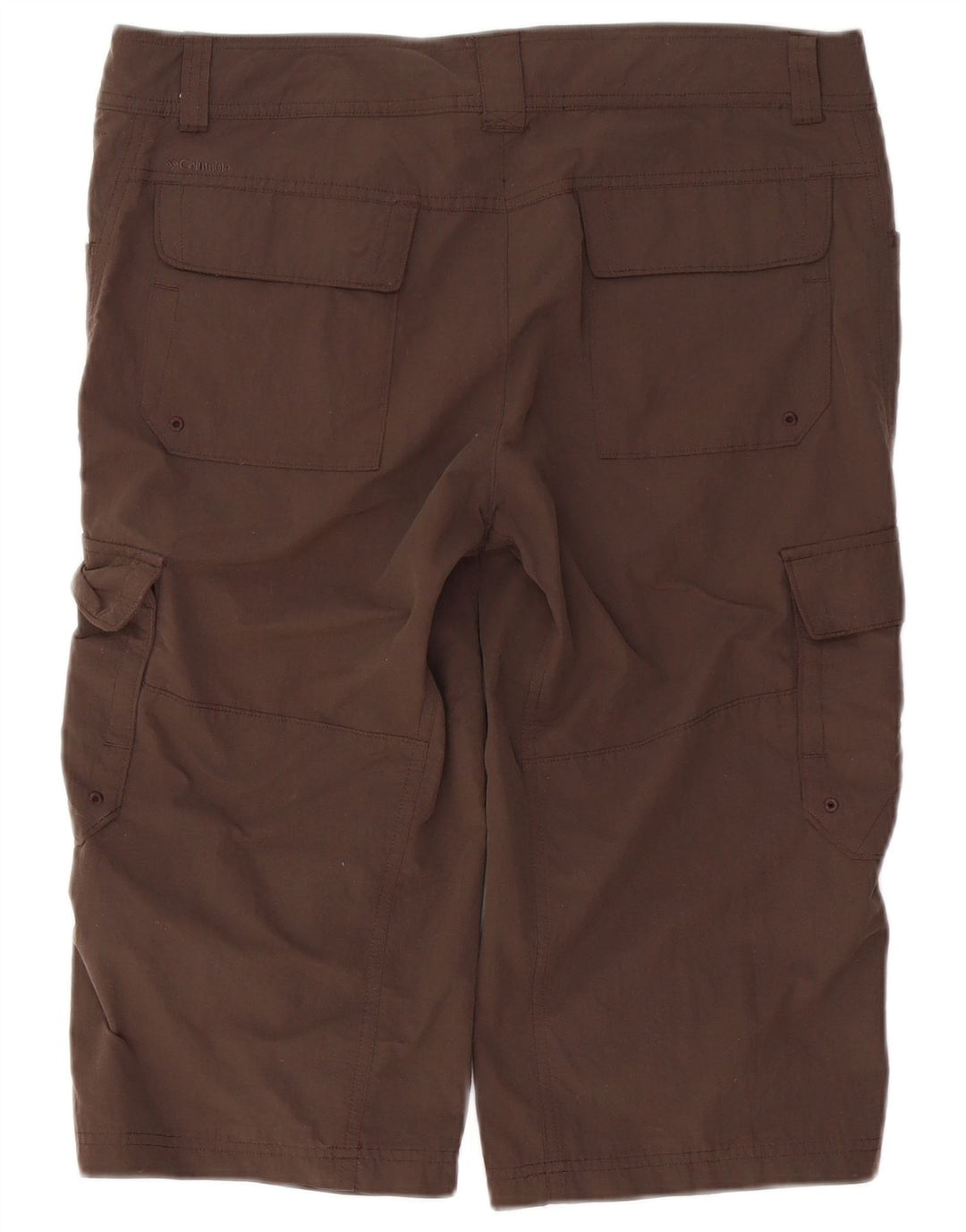 Columbia Womens Bermuda Cargo Shorts US 12 Large W36 Brown Nylon