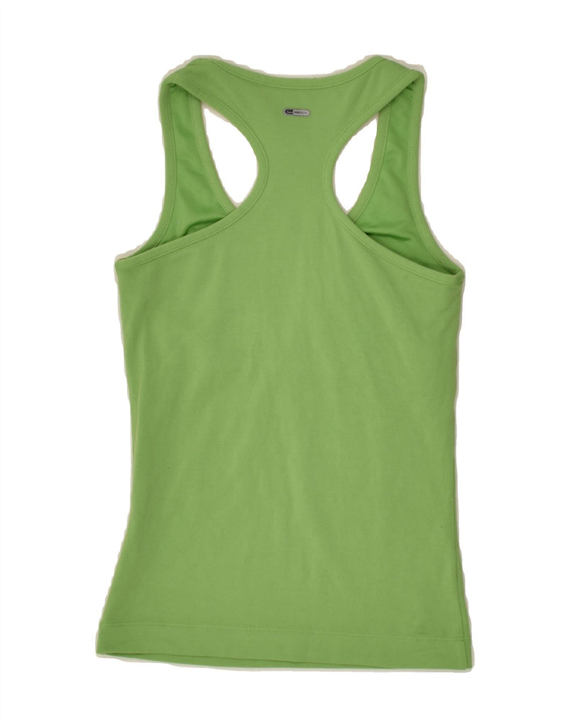 PUMA Womens Vest Top UK 6 XS Green | Vintage Puma | Thrift | Second-Hand Puma | Used Clothing | Messina Hembry 