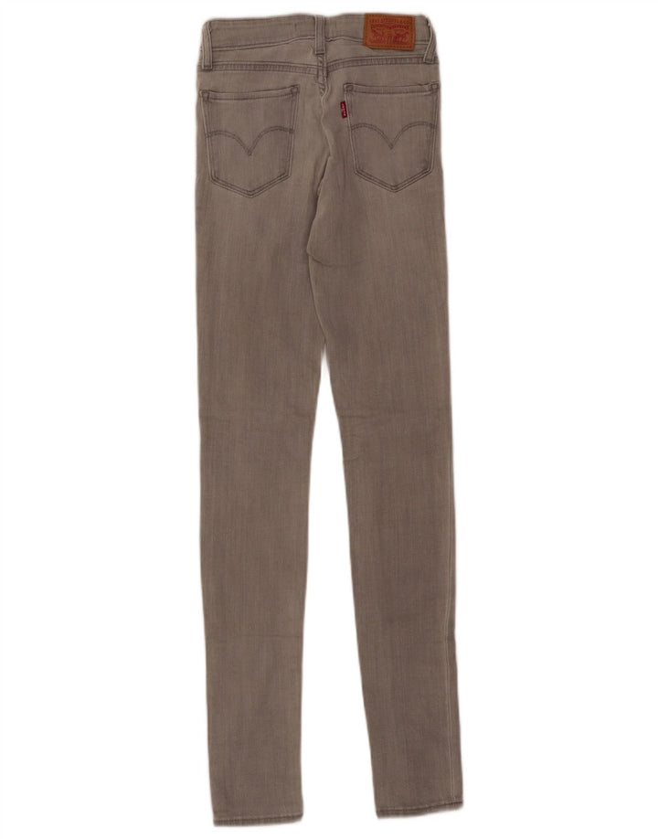 Levi's Womens 711 Skinny Jeans  W23 L32 Grey Cotton