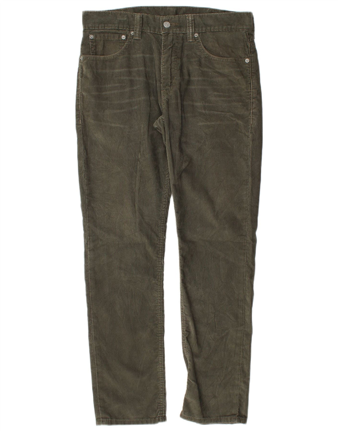 LEVI'S Mens 511 Slim Corduroy Trousers W32 L30 Khaki Cotton