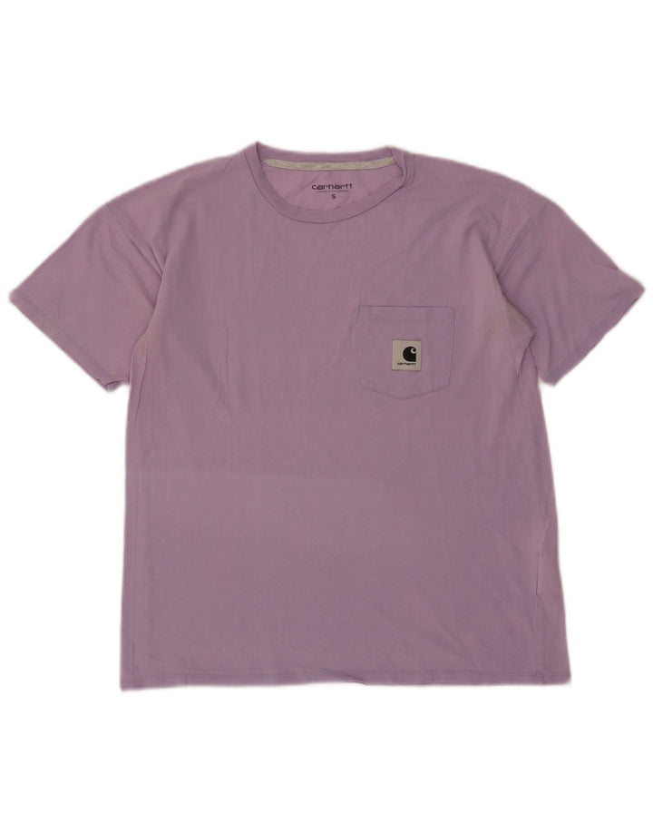 Carhartt Womens T-Shirt Top UK 10 Small Purple