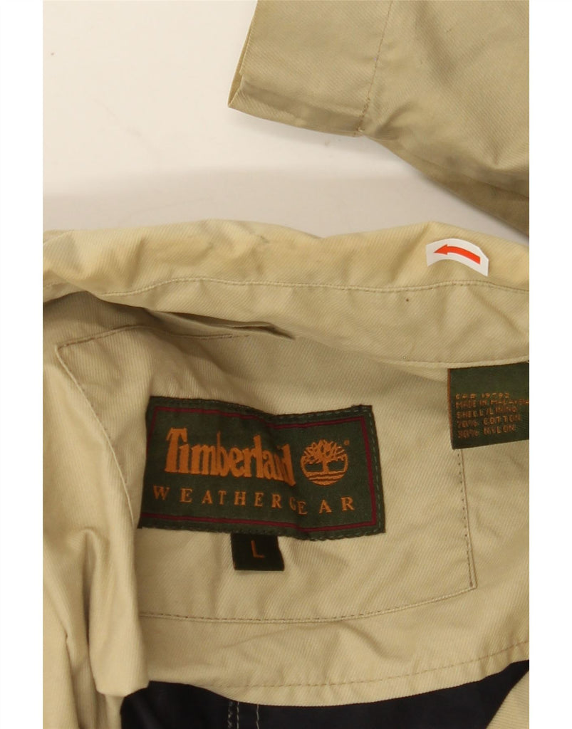 TIMBERLAND Mens Bomber Jacket UK 40 Large Yellow Cotton Vintage Timberland and Second-Hand Timberland from Messina Hembry 