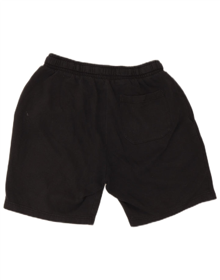 French Connection Mens Sport Shorts Medium Black Cotton