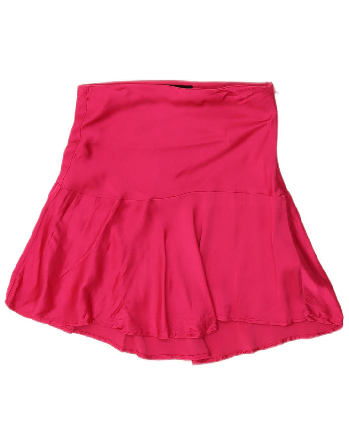 Zara Womens Mini Skirt Small W26 Pink Viscose