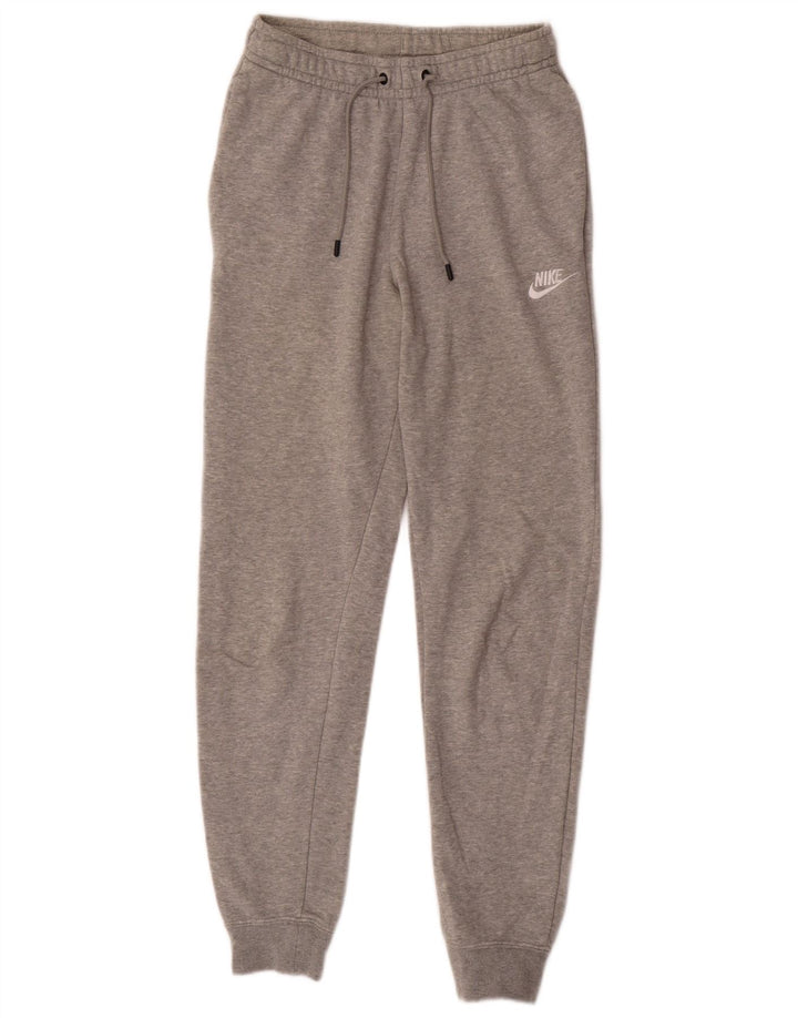 NIKE Mens Tracksuit Trousers Joggers XS  Grey Cotton