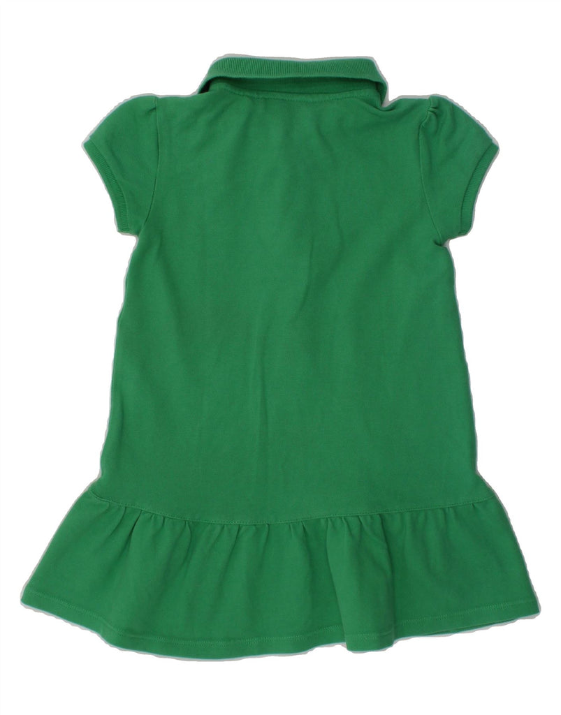 RALPH LAUREN Baby Girls Polo Dress 12-18 Months Green Cotton | Vintage Ralph Lauren | Thrift | Second-Hand Ralph Lauren | Used Clothing | Messina Hembry 