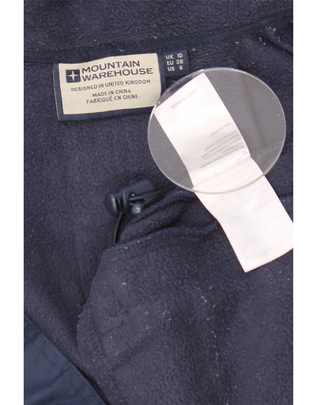 Mountain Warehouse Womens Hooded Windbreaker Jacket UK 10 Small Navy Blue