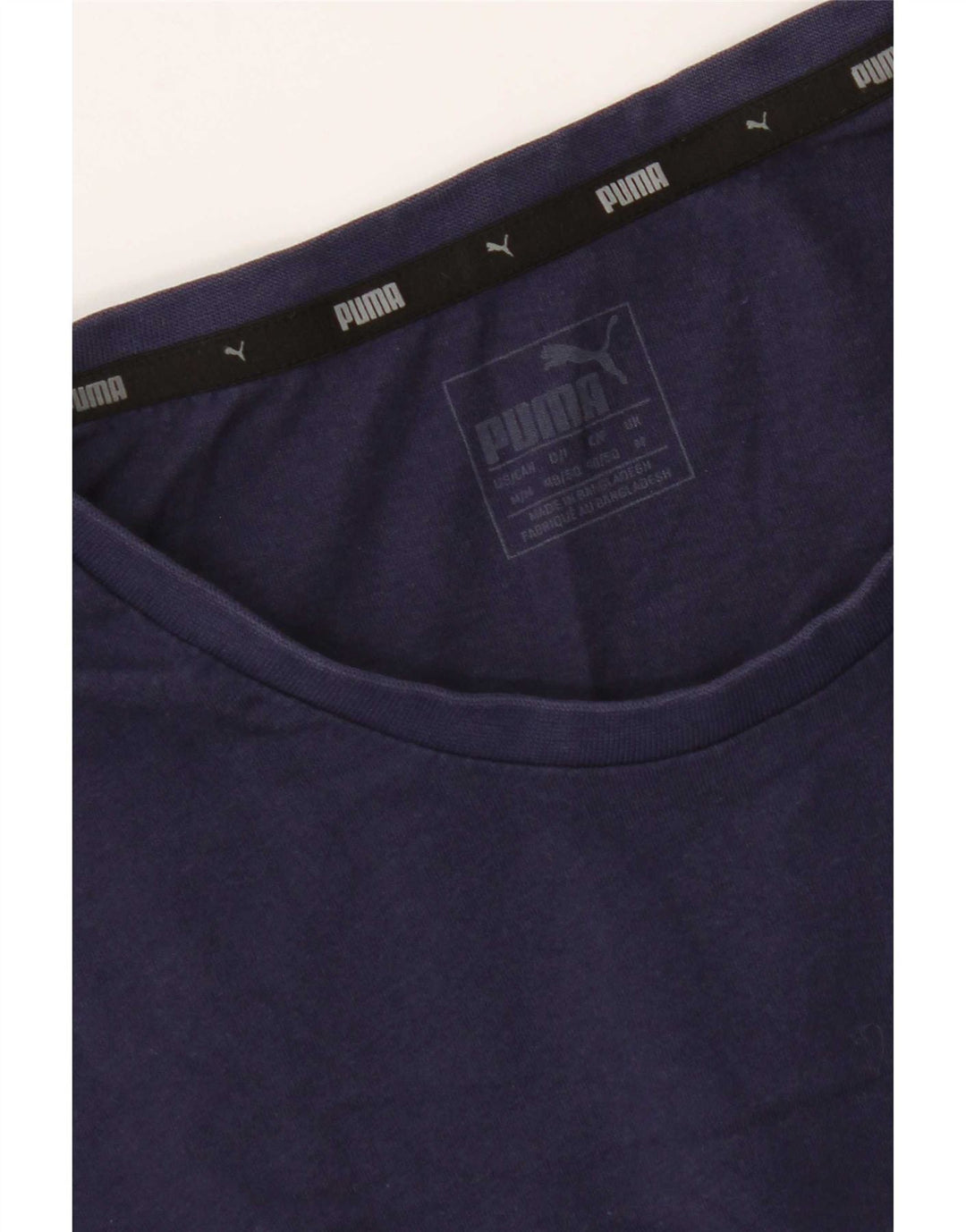 Puma Mens Graphic T-Shirt Top Medium Navy Blue