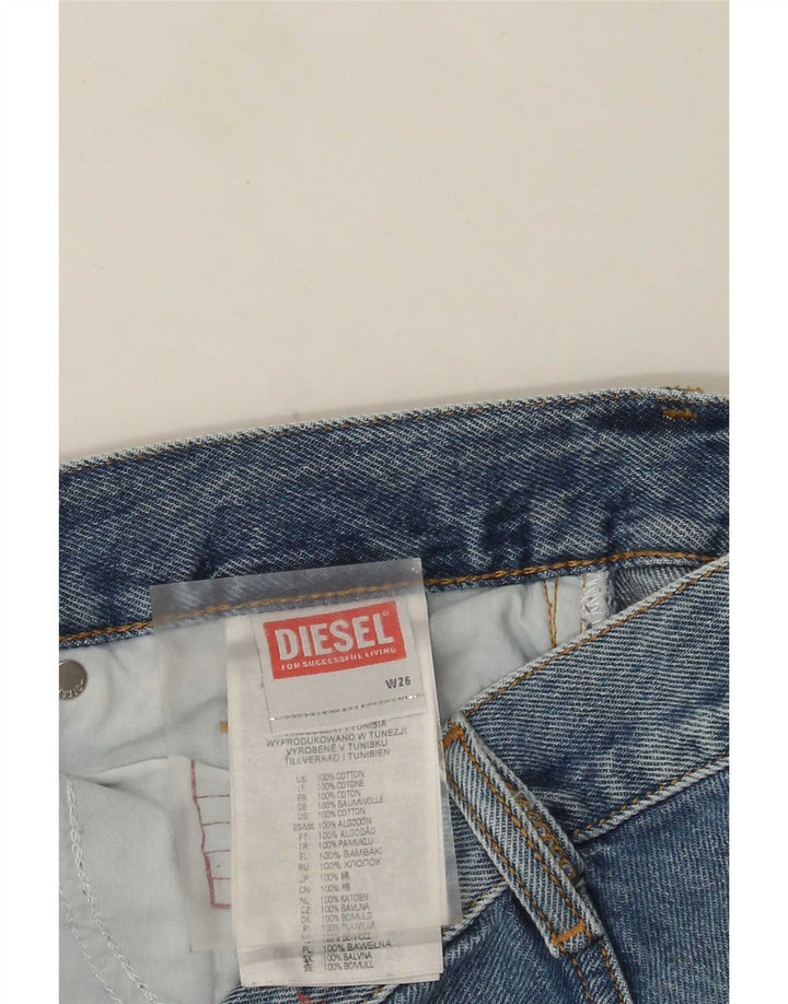 Diesel Womens Straight Jeans W26 L31 Blue Cotton