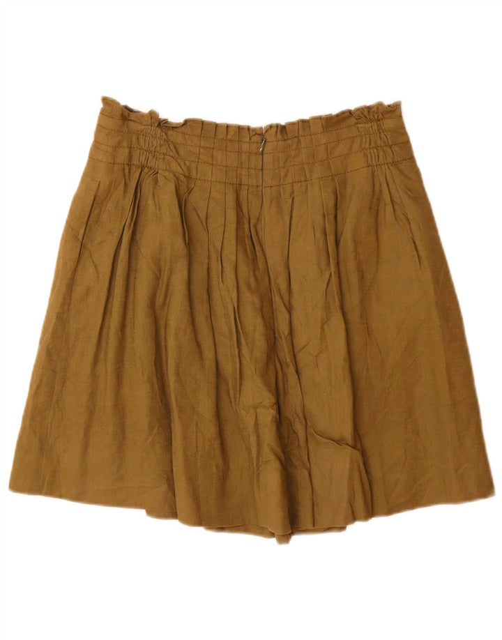J. Crew Womens Flared Skirt US 2 XS W26  Khaki Linen