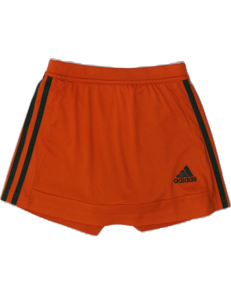 ADIDAS Girls Climalite Skort 9-10 Years Orange Polyester | Vintage Adidas | Thrift | Second-Hand Adidas | Used Clothing | Messina Hembry 